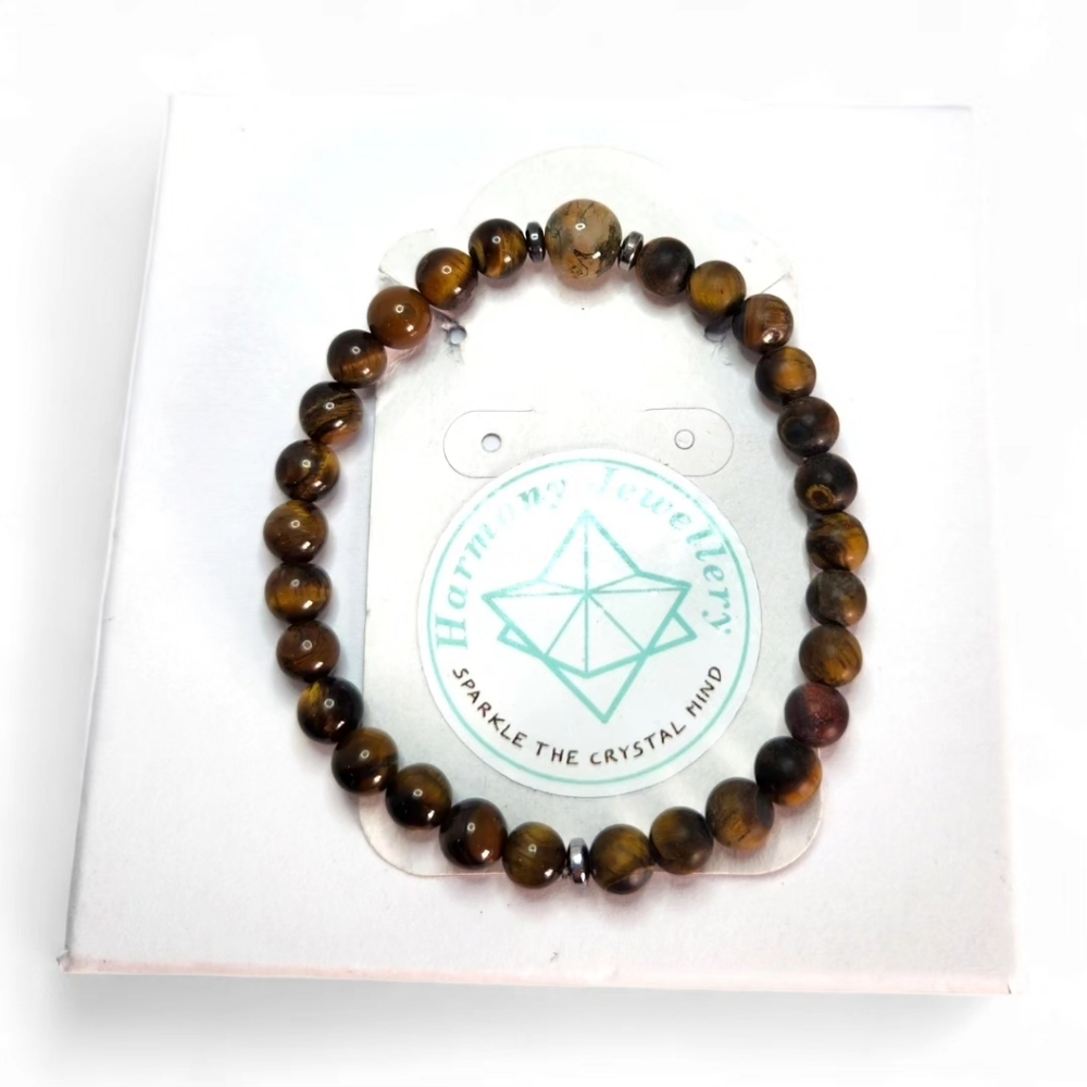 6 mm Tiger Eye bracelet